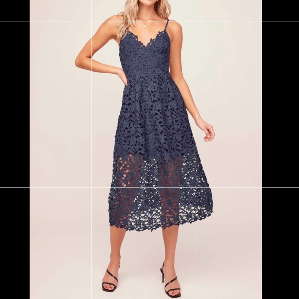 ASTR the Label Lace Midi Dress